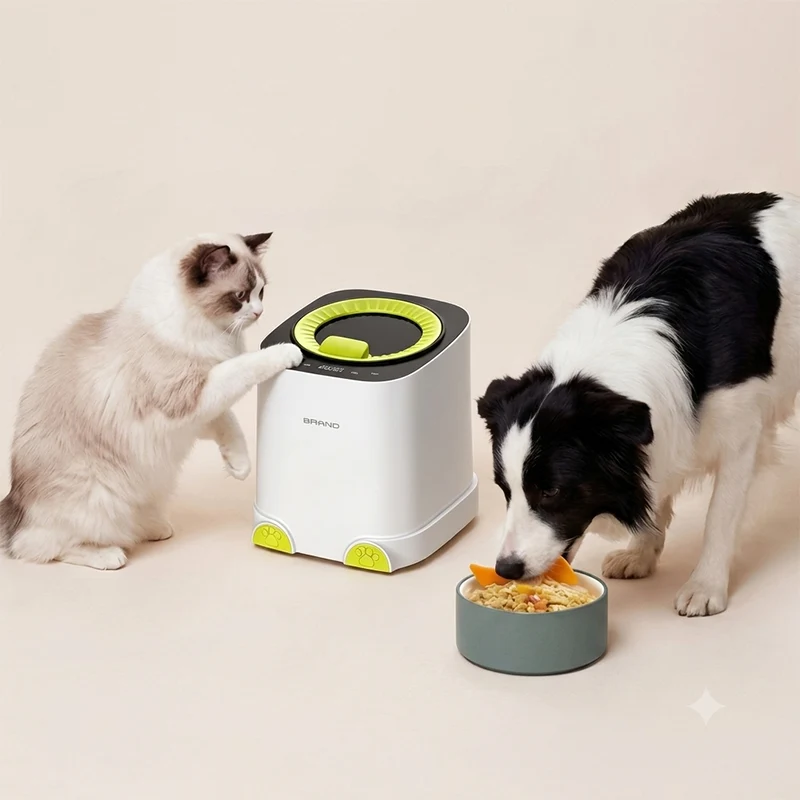 개 고양이 신선한 음식 만드는 기계